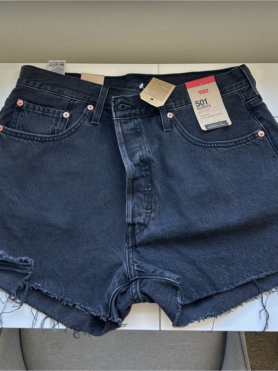 Levi's Pants - Levi's 501 Black Denim Cutoff Shorts